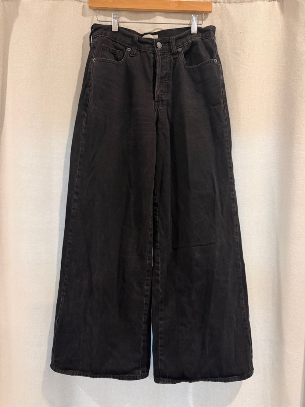 Universal Thread Super Wide Leg Sailor High-Rise Black Women's Jeans
